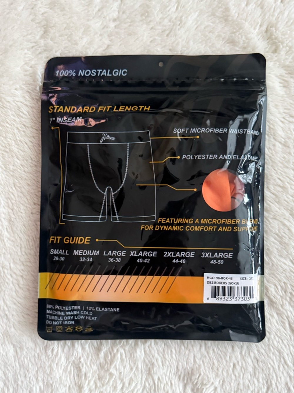 Men’s DBZ Boxer Briefs, Goku, NIB - Picture 7 of 8